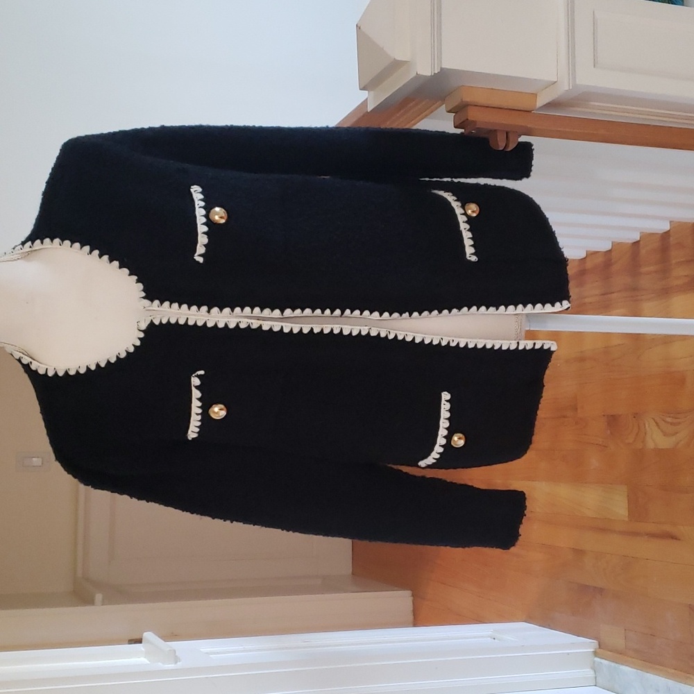 STIONI KNITTED BLACK BLAZER XL